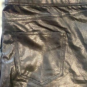 Python Leatherette Leggings